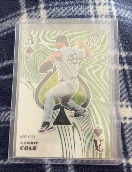 2021 Panini Mosaic #ACE8 Gerrit Cole Aces Green — front
