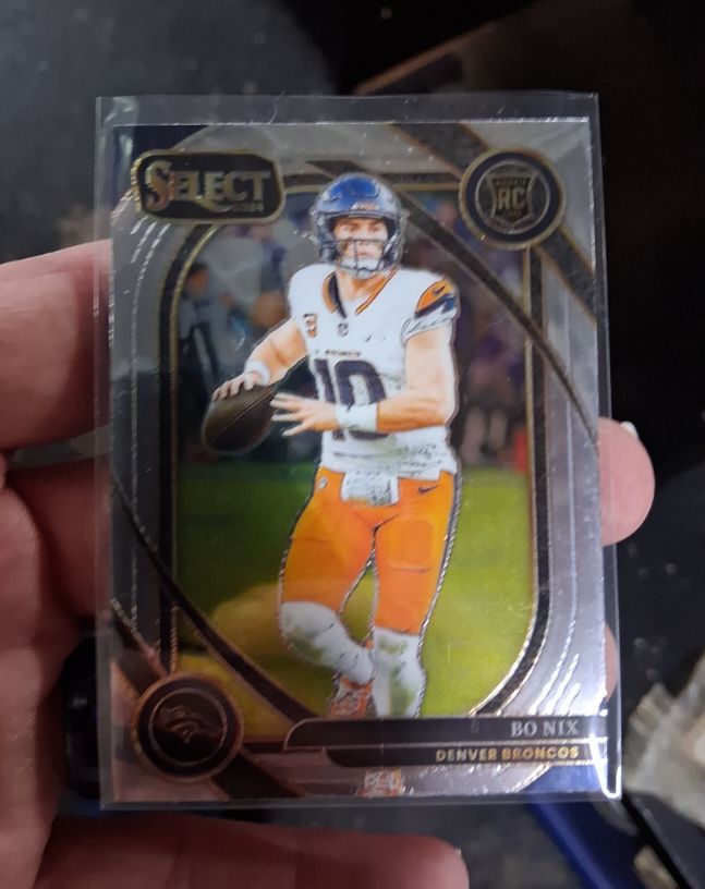 2024 Panini Select #221 Bo Nix Rookie Club Level Denver Broncos — front