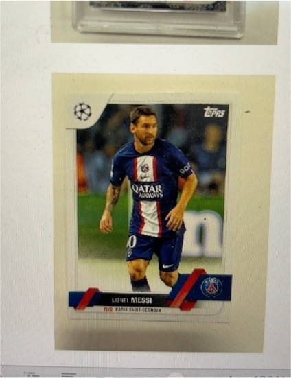 2022 Topps UEFA Champions League #10 Lionel Messi — front