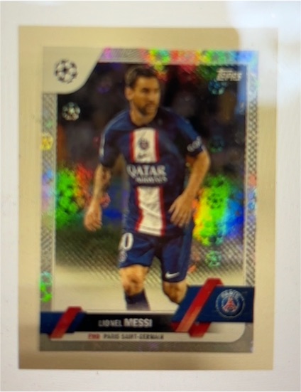 2022-23 Topps UEFA Club Competitions #1 Lionel Messi — front