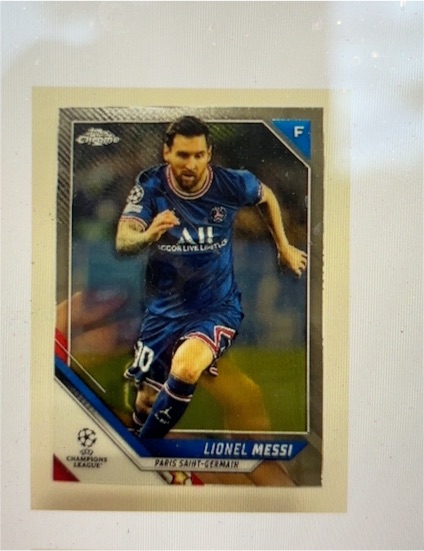 2021-22 Topps Chrome UEFA Champions League #10 Lionel Messi — front