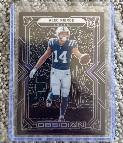 2022 Panini Obsidian #Alec Pierce RC Colts — front