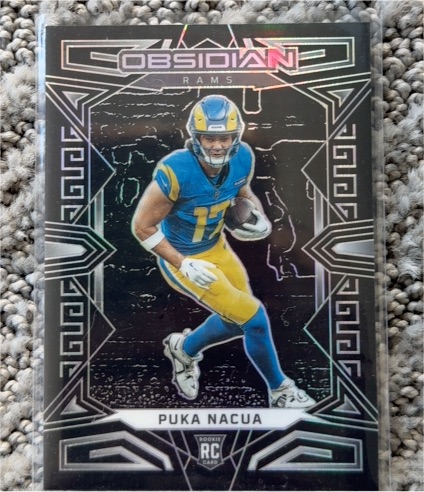 2023 Panini Obsidian Puka Nacua — front
