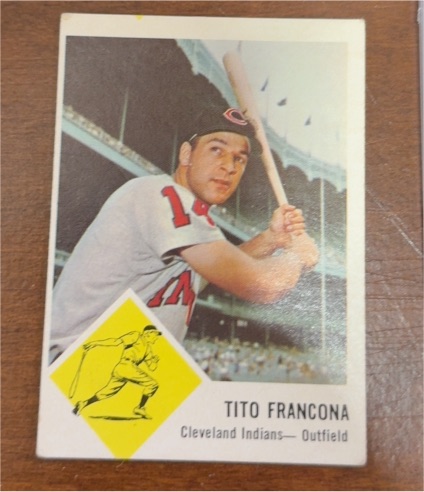 1963 Fleer #12 Tito Francona — front