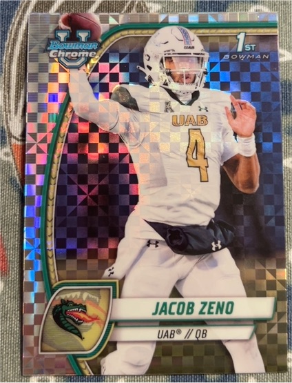 2024 Bowman University Chrome #83 Jacob Zeno — front