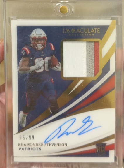 2021 Panini Immaculate #95 Rhamondre Stevenson — front