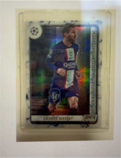 2022 Topps Stadium Club Chrome Championship Contributions #CC-LM Lionel Messi — front
