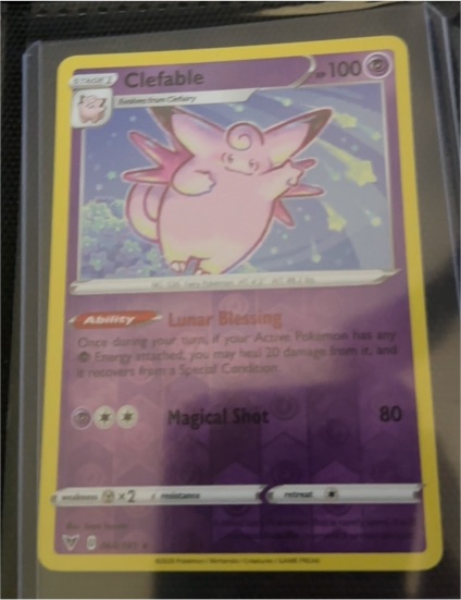 2020 Pokémon Vivid Voltage #064 Clefable — front