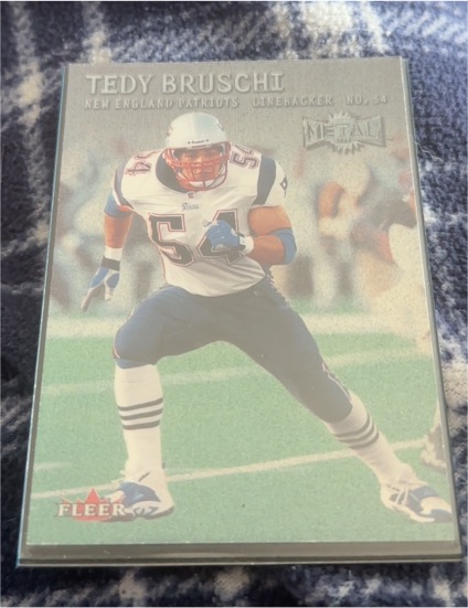 2000 Fleer Metal #54 Tedy Bruschi — front