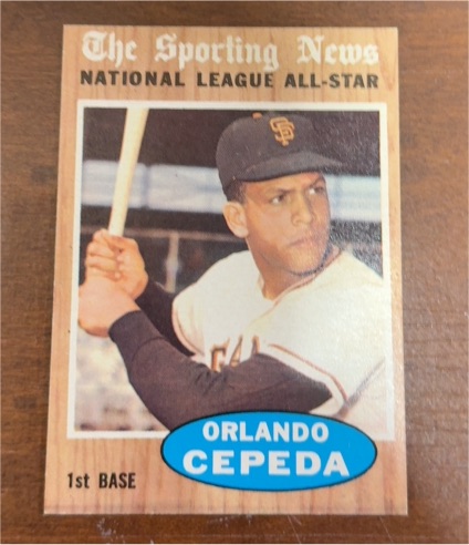 1962 Topps #390 Orlando Cepeda — front