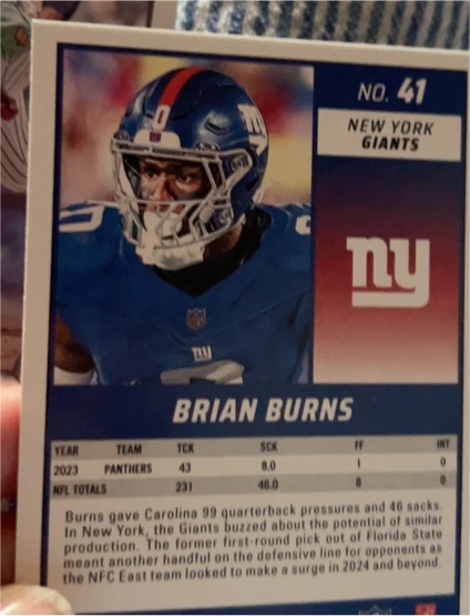 2023 Panini #41 Brian Burns — front