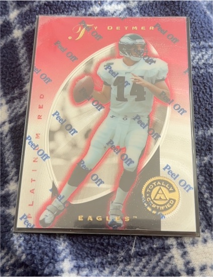 1997 Pinnacle Totally Certified Platinum Red Randall Cunningham — front