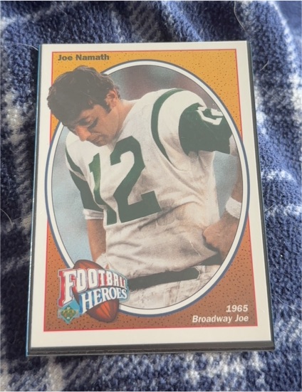 1991 Upper Deck Football Heroes #11 Joe Namath — front