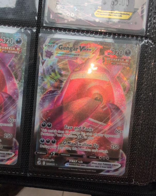 2021 Pokémon TCG Fusion Strike #157 Gengar VMAX — front