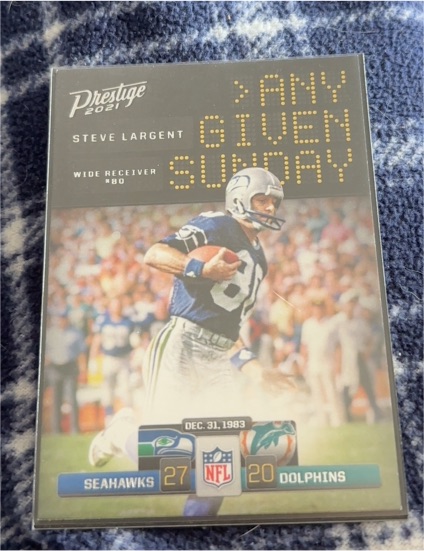 2021 Panini Prestige Any Given Sunday #AGS-SL Steve Largent — front