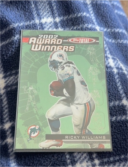 2002 Topps Total Award Winners Ricky Williams — front