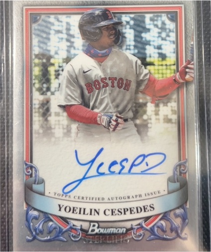 2024 Bowman Sterling #PA-YC Yoeilin Cespedes Prospect Autographs — front