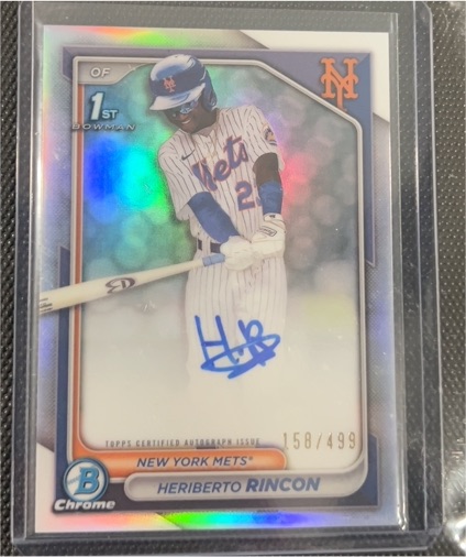 2024 Bowman Chrome #158 Heriberto Rincon — front