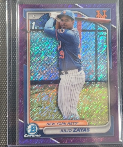 2024 Bowman Chrome #BCP-162 Julio Zayas — front