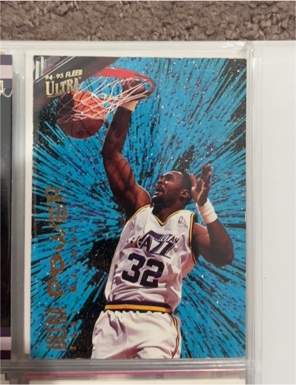 1994-95 Fleer Ultra #5 Karl Malone Ultra Power — front