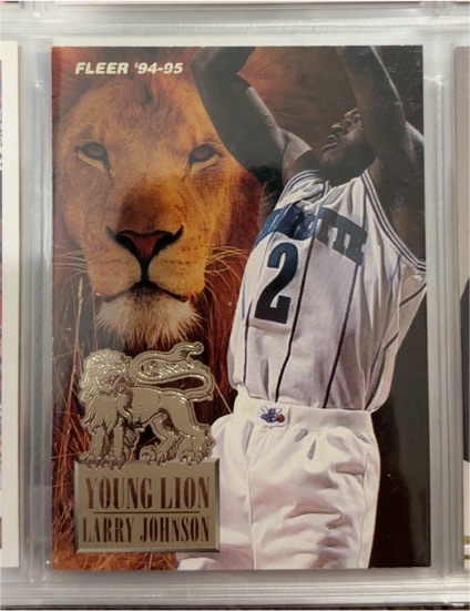 1994-95 Fleer #3 Larry Johnson Young Lions — front