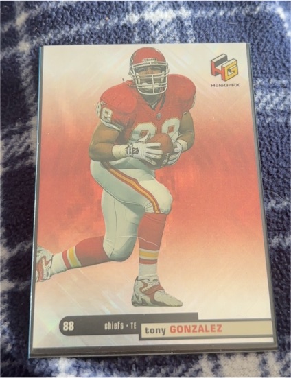 1999 Upper Deck HoloGrFX #28 Tony Gonzalez — front