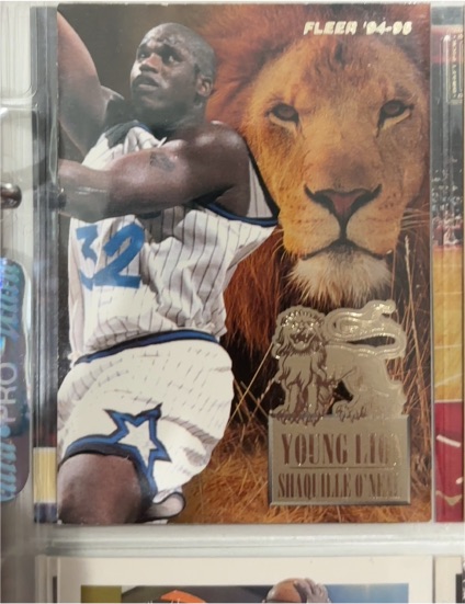 1994-95 Fleer #5 Shaquille O'Neal Young Lion Orlando Magic — front