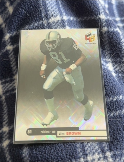 1999 Upper Deck HoloGrFX #81 Tim Brown — front