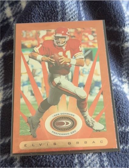 1999 Donruss Preferred QBC #18 Elvis Grbac — front