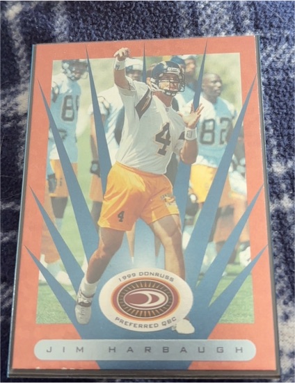1999 Donruss Preferred QBC #19 Jim Harbaugh — front