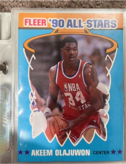 1990-91 Fleer #3 Akeem Olajuwon All-Stars — front