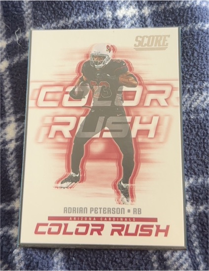 2018 Panini Score Color Rush #10 Adrian Peterson — front