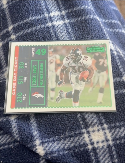 2022 Panini Contenders Game Day Ticket #GDT-TDA Terrell Davis — front