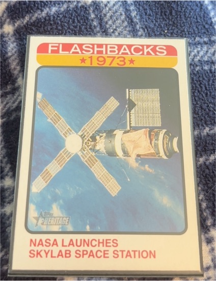 2022 Topps Heritage Flashbacks #NF-12 NASA Launches Skylab Space Station — front