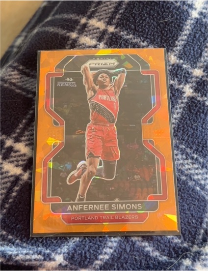 2021-22 Panini Prizm #168 Anfernee Simons — front