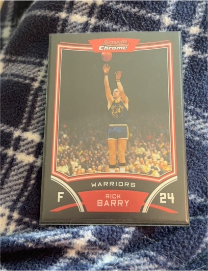 2008-09 Bowman Chrome #102 Rick Barry — front