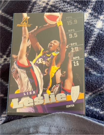 1998 Pinnacle WNBA #2 Lisa Leslie — front