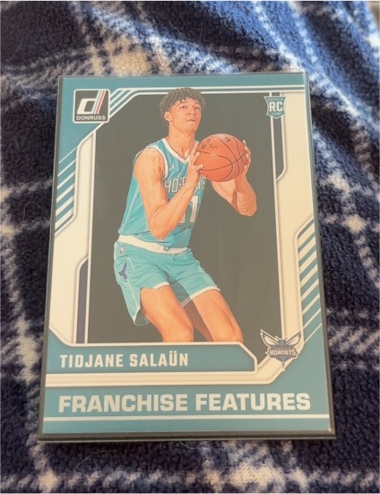 2024-25 Panini Donruss #11 Tidjane Salaun Franchise Features Rookie Card — front
