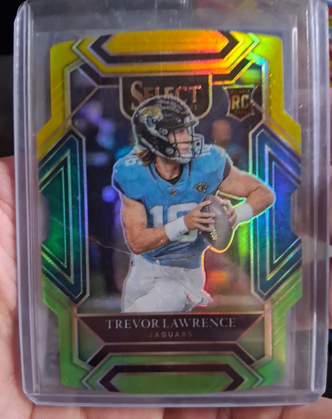 2021 Panini Select #243 Trevor Lawrence Rookie Club Level Die Cut — front