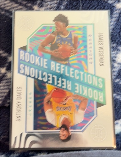2020-21 Panini Illusions #17 James Wiseman / Anthony Davis Rookie Reflections — front