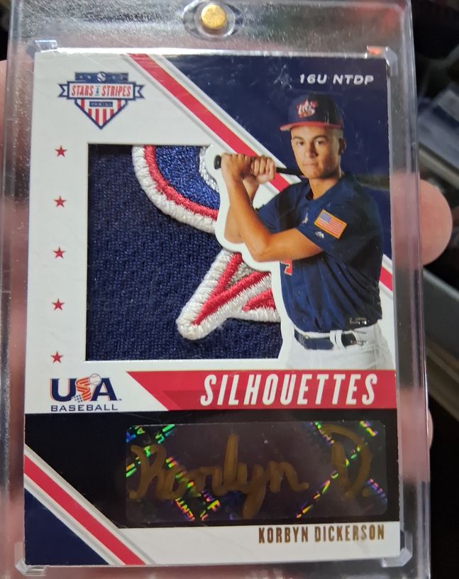 2020 Panini USA Stars & Stripes Silhouettes #16U Korbyn Dickerson — front