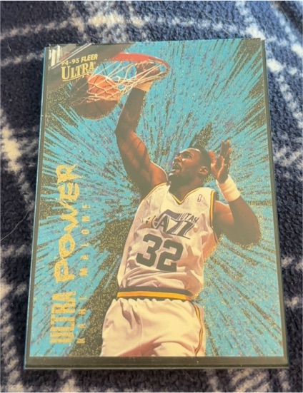 1994-95 Fleer Ultra #5 Karl Malone Ultra Power — front