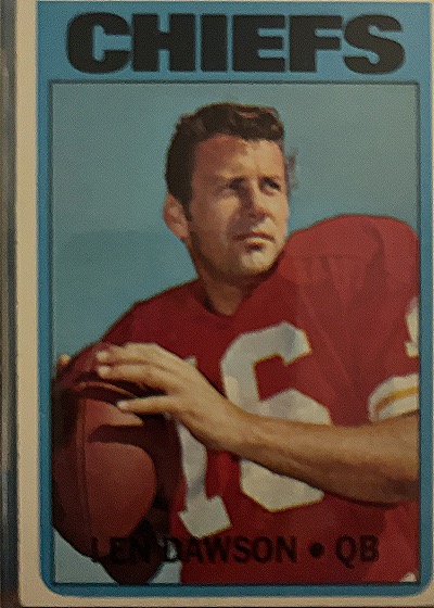 1972 Topps Football #245 Len Dawson — front