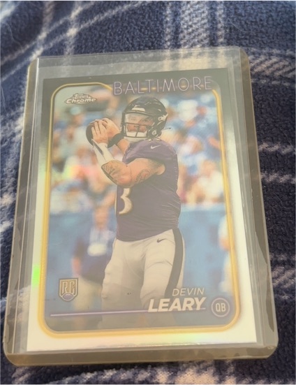 2024 Topps Chrome #248 Devin Leary Rookie — front