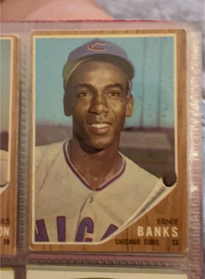 1962 Topps #25 Ernie Banks — front