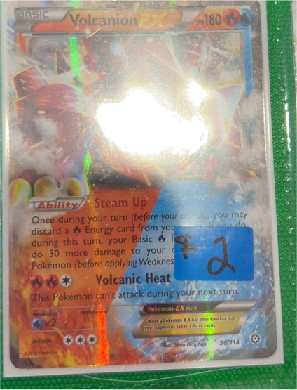 2016 Pokemon Steam Siege #26 Volcanion EX — front