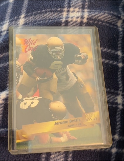 1993 Wild Card #159 Jerome Bettis — front