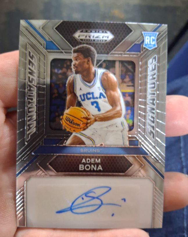 2024 Panini Prizm Draft Picks Sensational Signatures #SS-AB Adem Bona — front