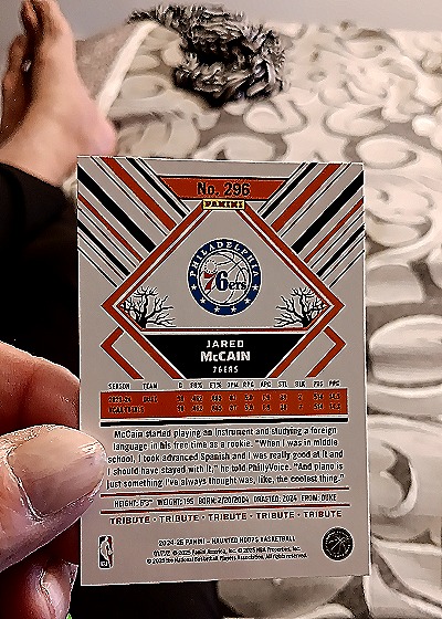 2024-25 Panini Haunted Hoops #296 Jared McCain — back