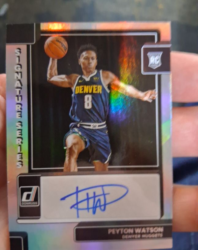 2022-23 Donruss Signature Series #SS-PWT Peyton Watson — front